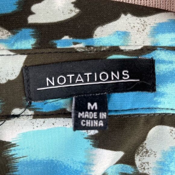 Notations Button Down Shirt Size M EUC - Picture 7 of 8